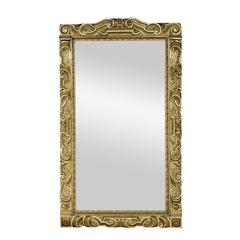 Very Large Baroque Style Richly Carved Giltwood Mirror 2