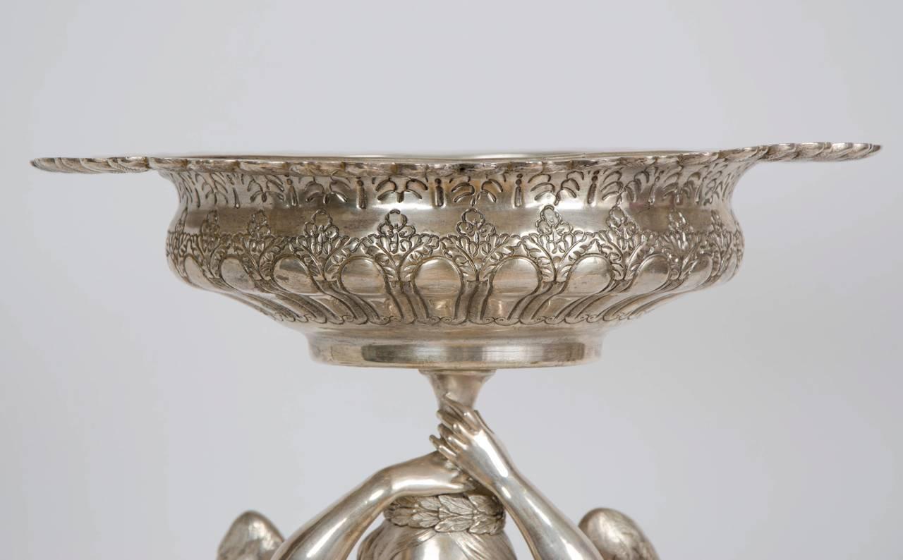 Louis XVI Style Silvered Bronze Centerpiece 2