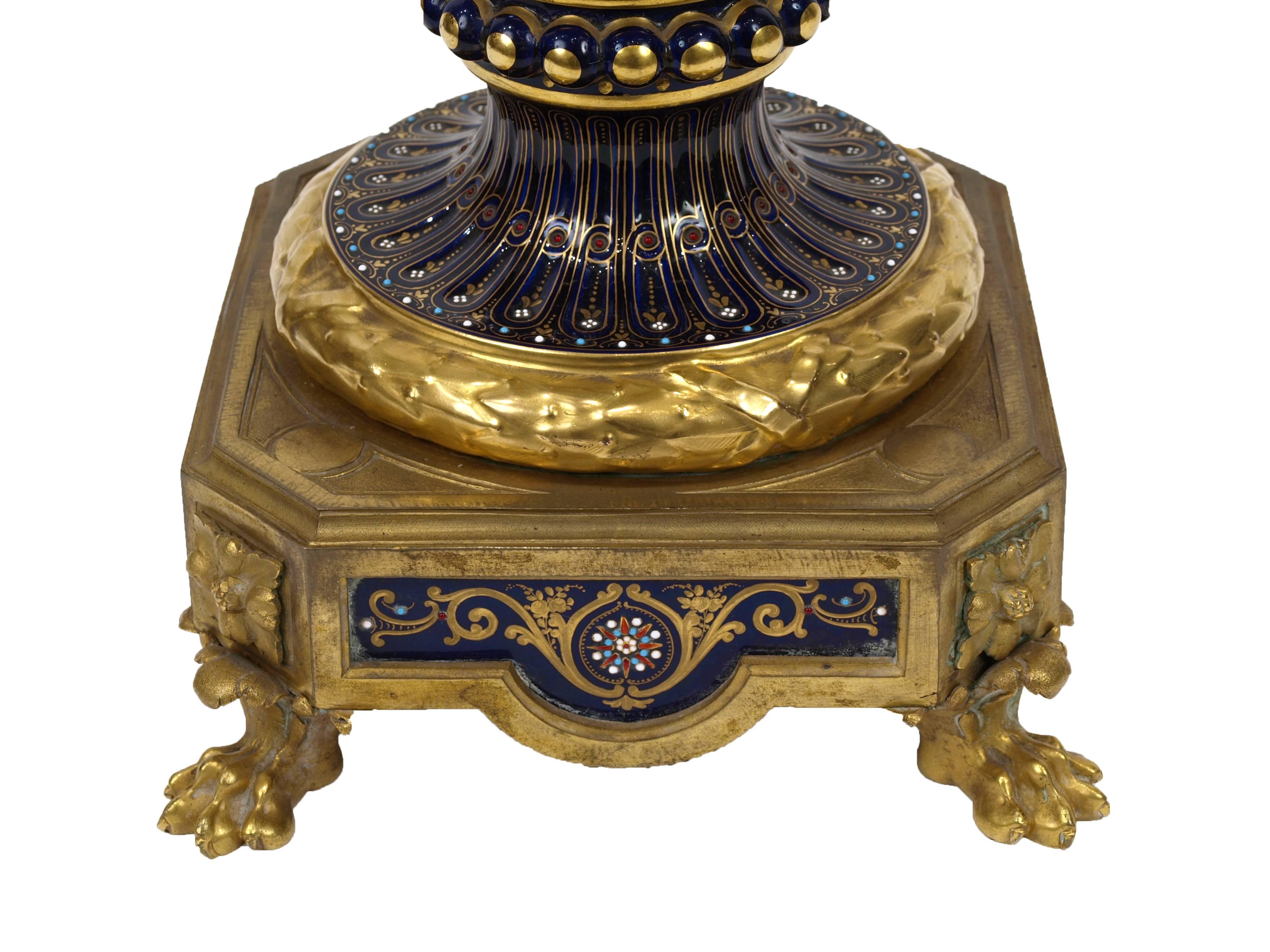 French Very Fine Ormolu-Mounted Sèvres Style Porcelain Vase For Sale