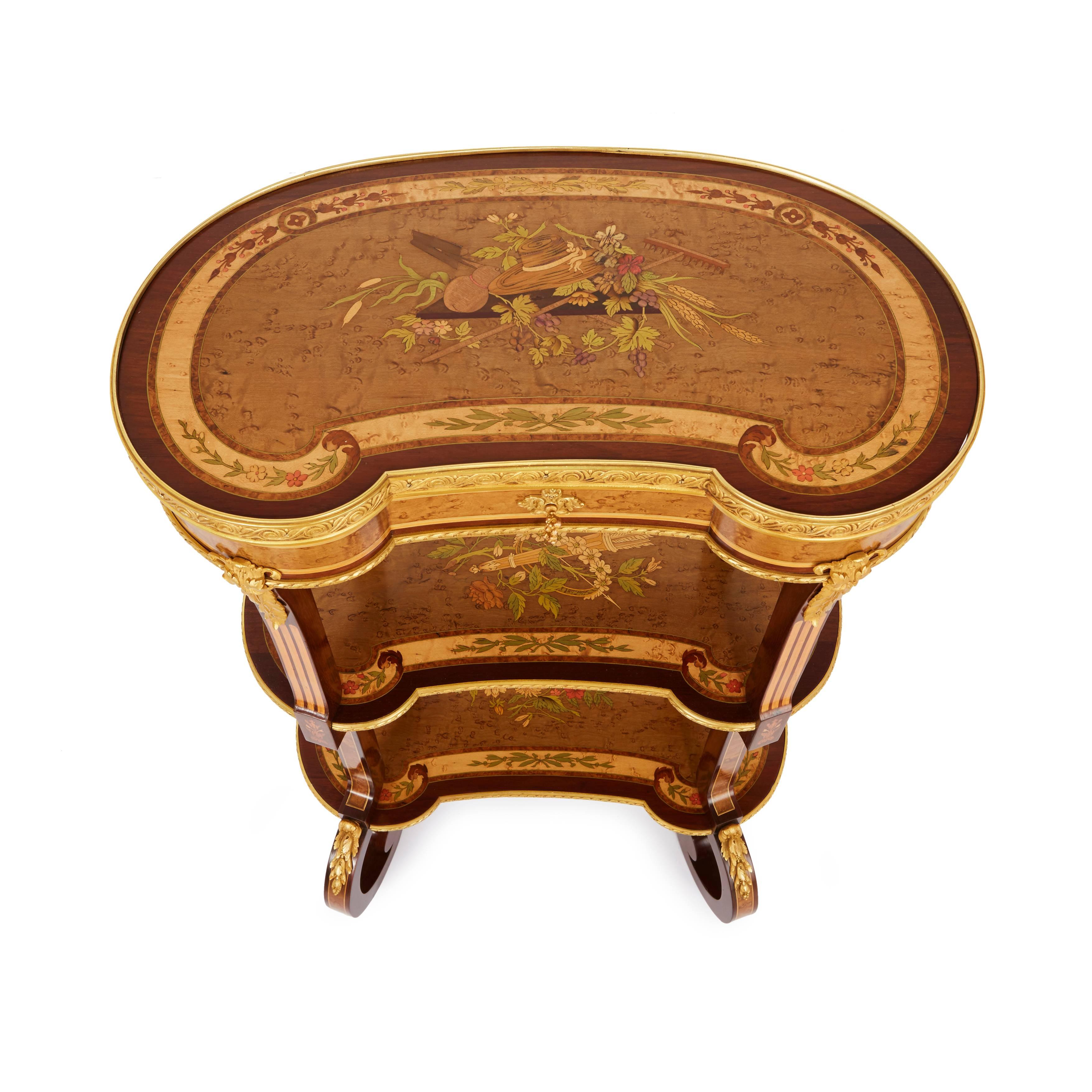 Finely inlaid marquetry with various precious woods, the hinged top with mirror to interior, stamped 'P. Sormani 10 RUE CHARLOT PARIS'

Born in the Kingdom of Lombardy, Venice, in 1817, Paul Sormani moved to Paris and produced standard and fantasy