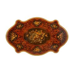 Napoleon III Period Antique Ormolu-Mounted Marquetry Table
