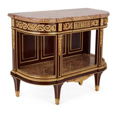 Neoclassical Style Desserte Console Table by Henry Dasson