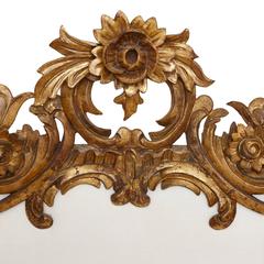 Carved Giltwood Rococo Style Antique Folding Screen