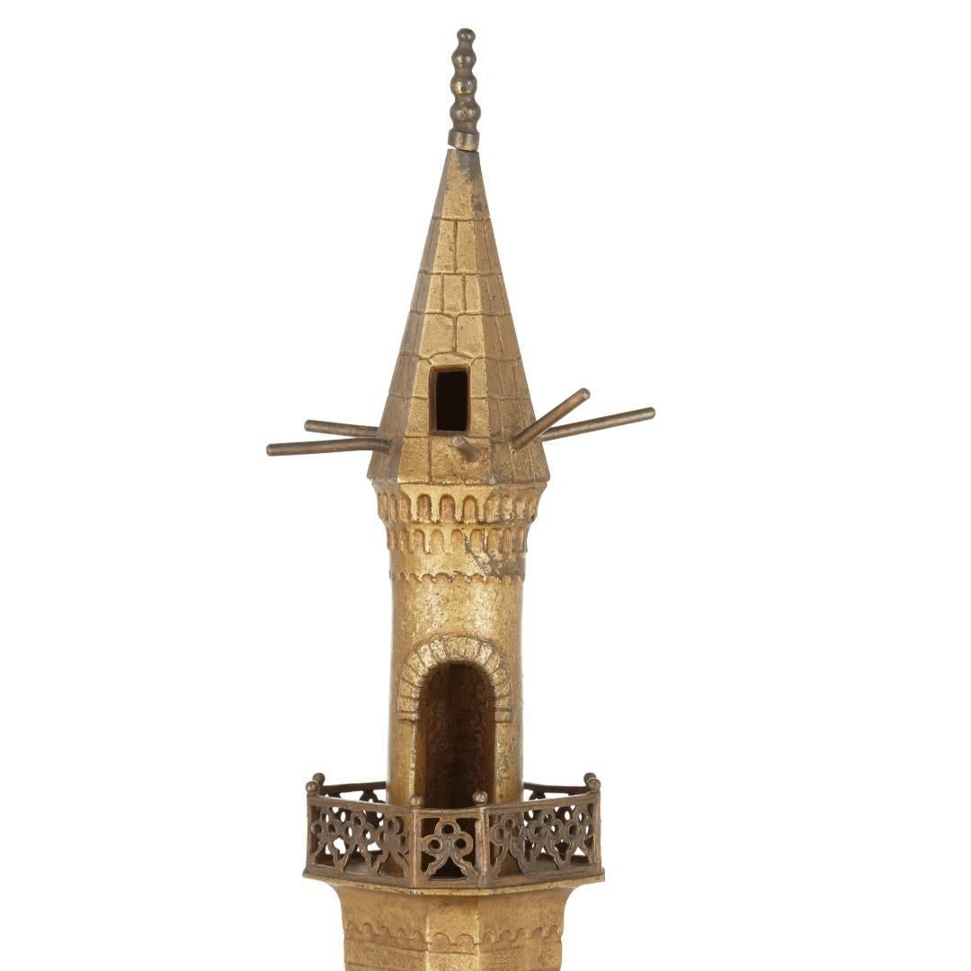 Cold bemalte antike Wiener Bronzelampe im orientalistischen Stil von Bergman im Zustand „Gut“ im Angebot in London, GB