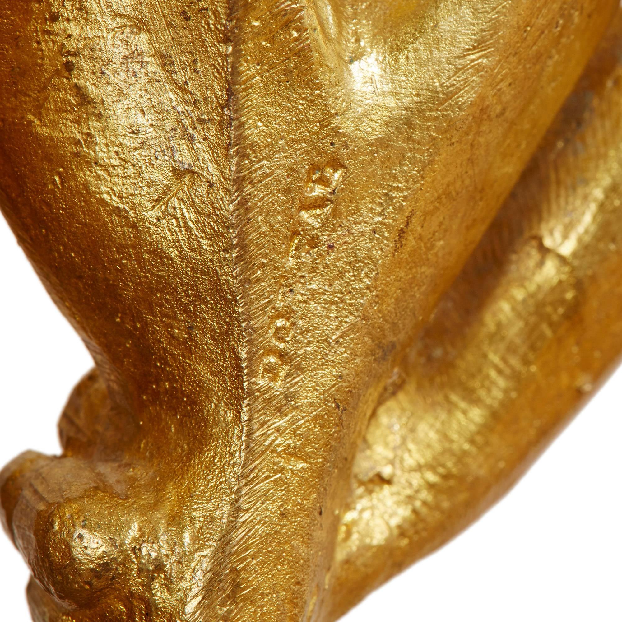 Cartel Cartel Uhr aus vergoldeter Bronze im neoklassischen Stil mit leierförmiger Rückwand im Zustand „Gut“ im Angebot in London, GB