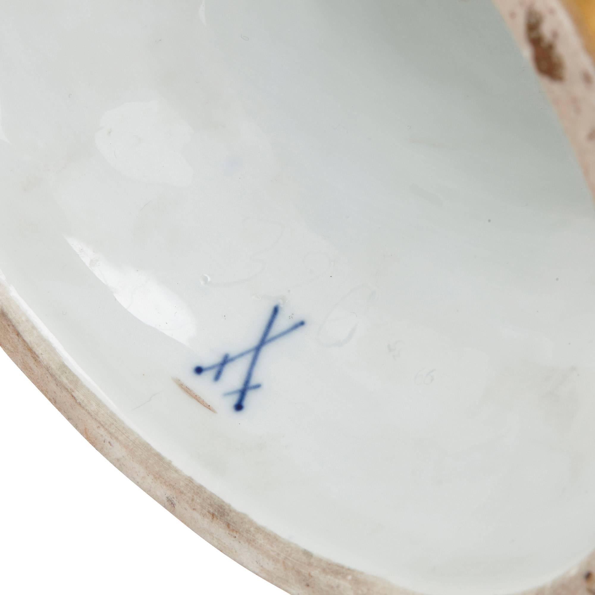 Large Antique German Meissen Porcelain 'Elements' Ewer, Symbolizing Water 4
