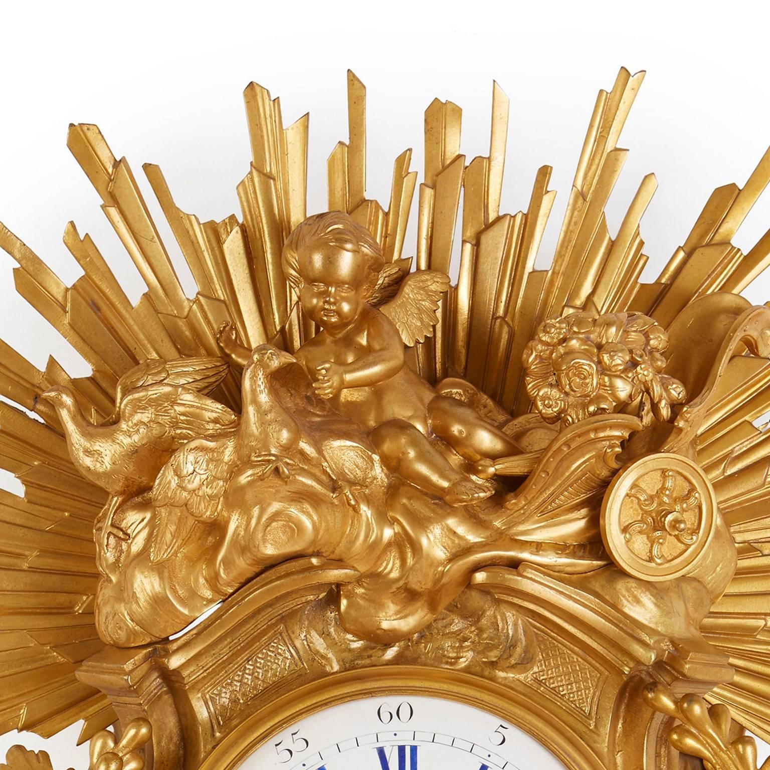 antique cartel clocks