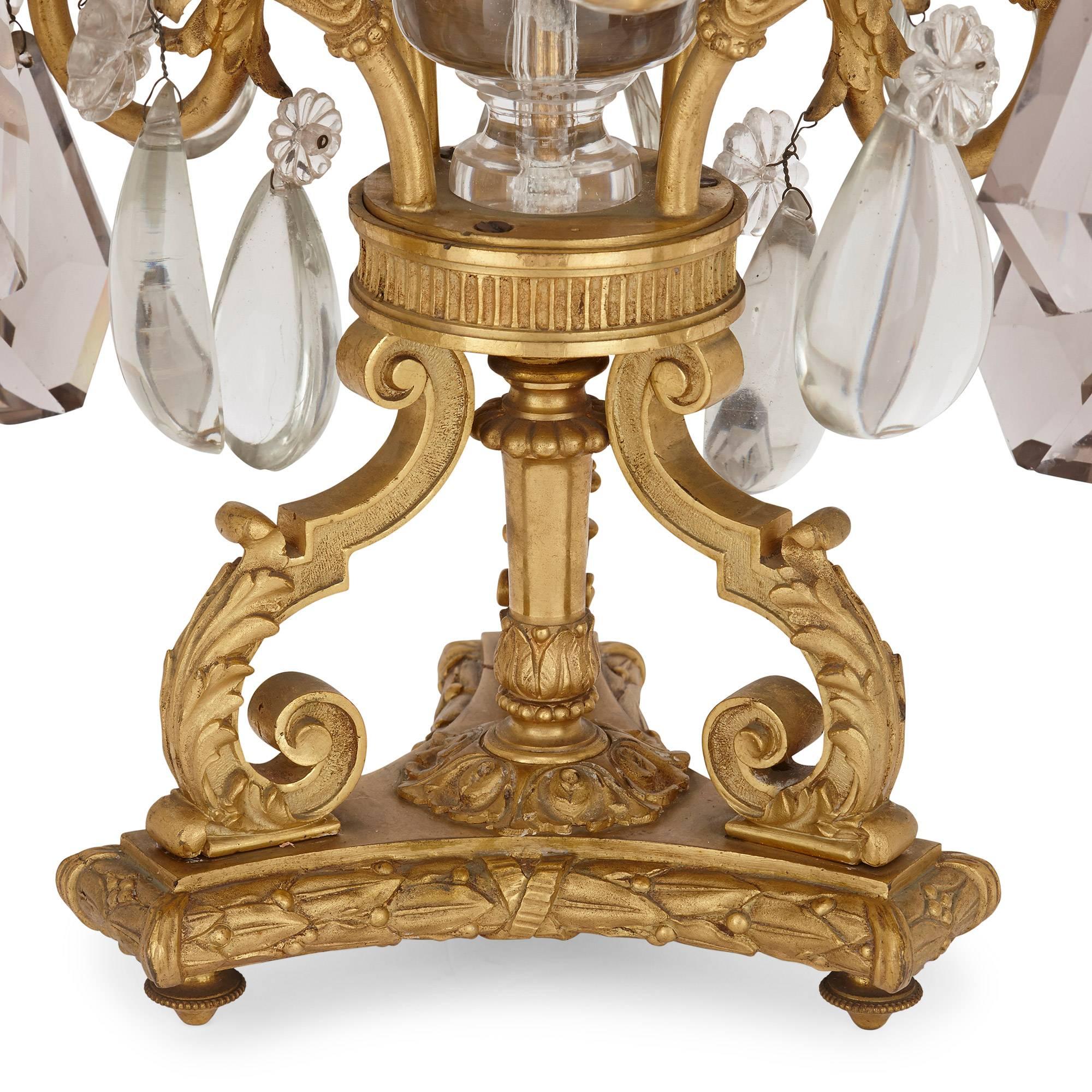 antique crystal candelabra