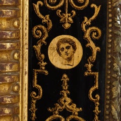 Specchio antico in legno dorato in stile Luigi XIV