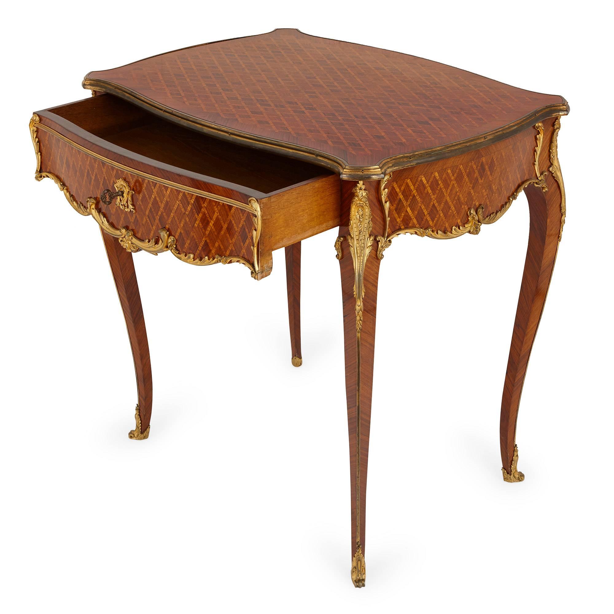 french louis side table