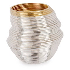 Two Contemporary Coiled Silver Beakers by Nan Nan Liu