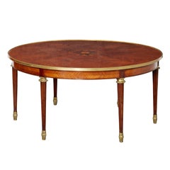 Kingwood and Ormolu Antique French Parquetry Centre Table