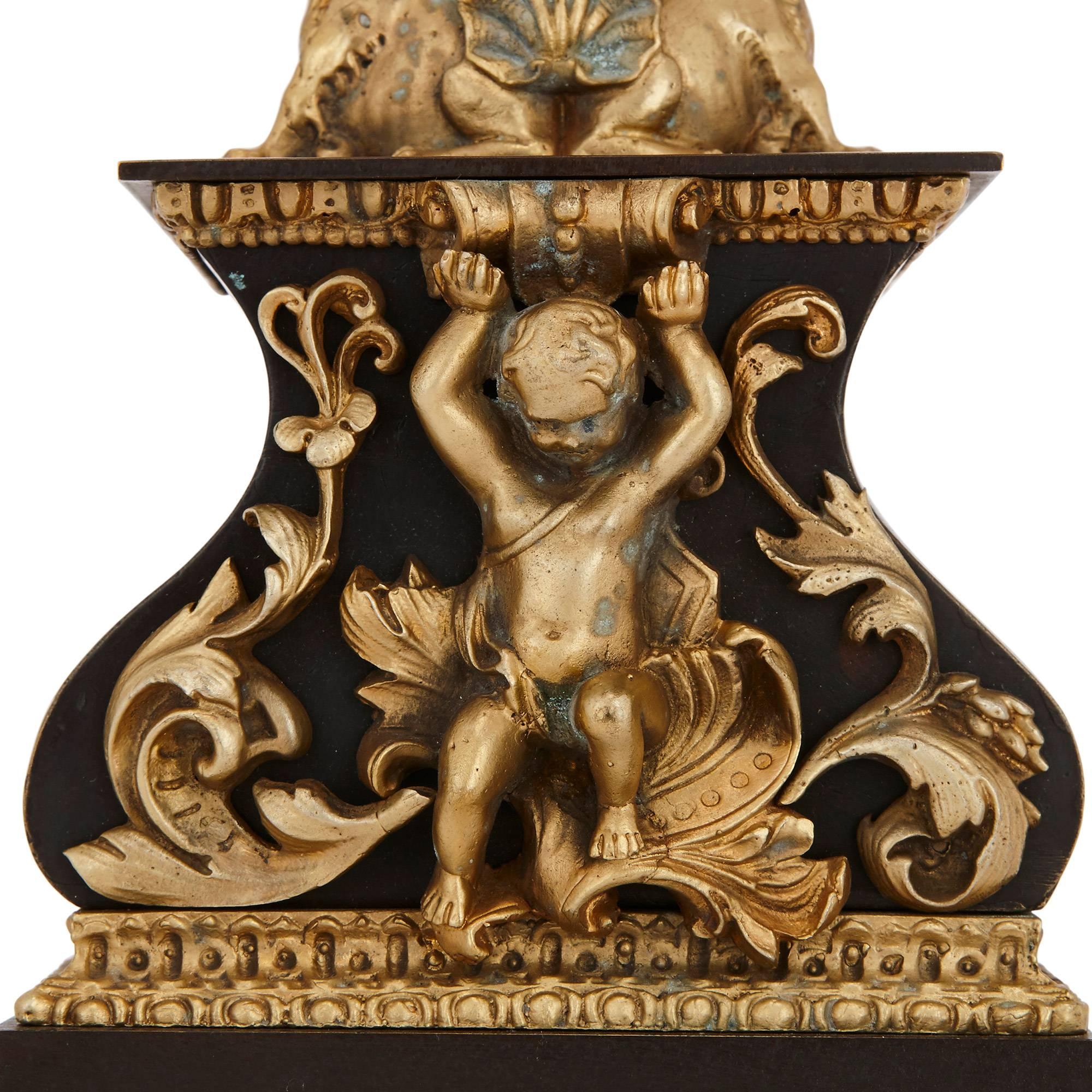 Neoclassical 19th Century Mystery Clock by Houdin
