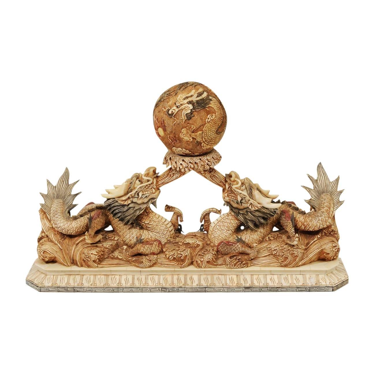 Details about   Collect Ancient China Copper Carving Second Dragon Pen Rack Beautiful Decoration 