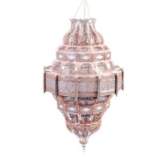 Antique Moorish Style Silvered Lantern
