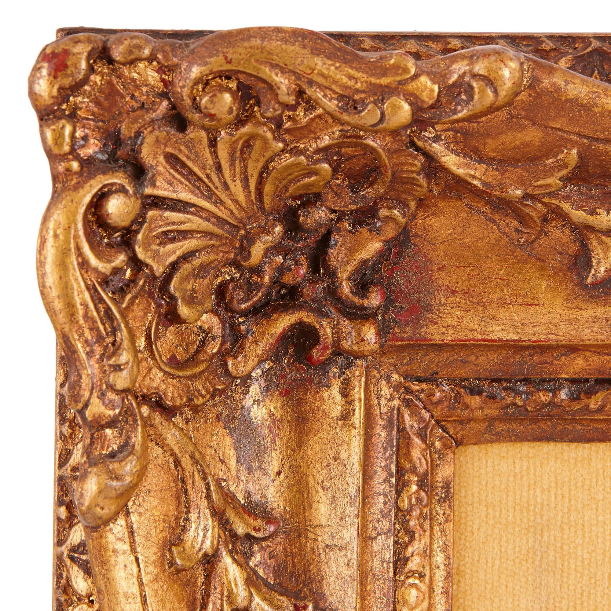 KPM-Porzellanplakette aus dem 19. Jahrhundert, nach Gemälde eines alten Meisters (Handbemalt) im Angebot