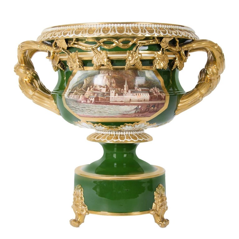 English Porcelain Vase with Seascape by Bloor Derby at 1stDibs