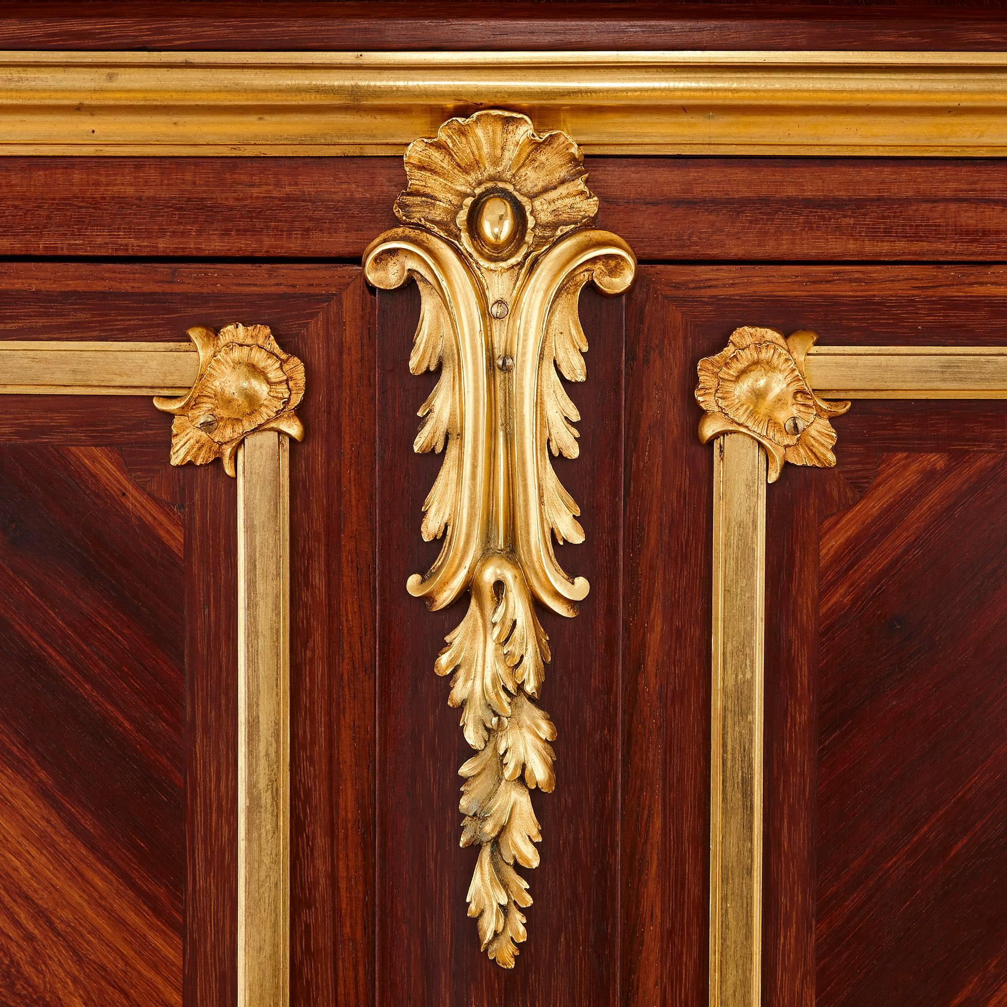 Pair of Gilt Bronze-Mounted Marquetry Cabinets by Durand In Excellent Condition For Sale In London, GB