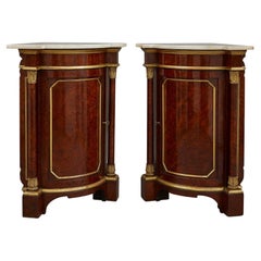 Antique Pair of Victorian Corner Cabinets of Windsor Castle Provenance