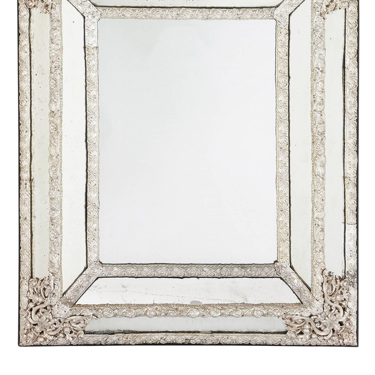 large antique rectangular mirror