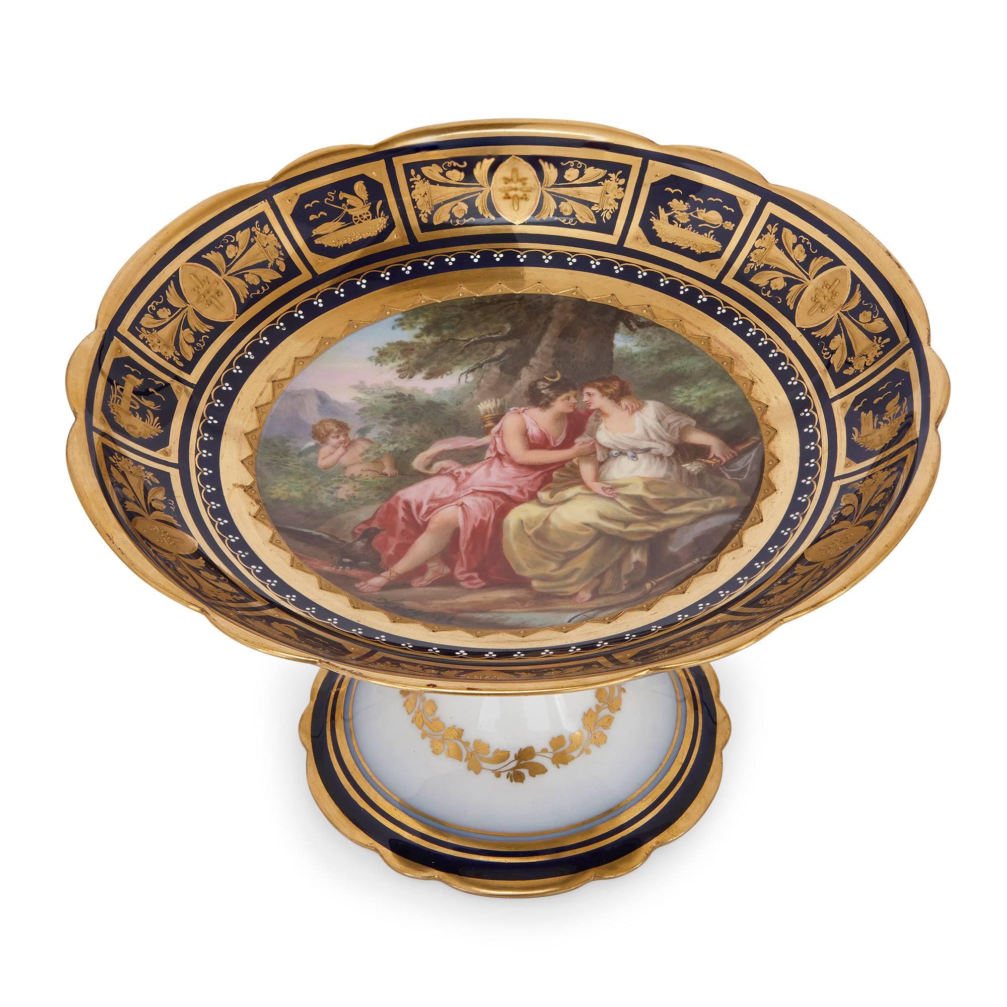 Romain classique Service à dessert 18 pièces en Royal Vienna Porcelain en vente