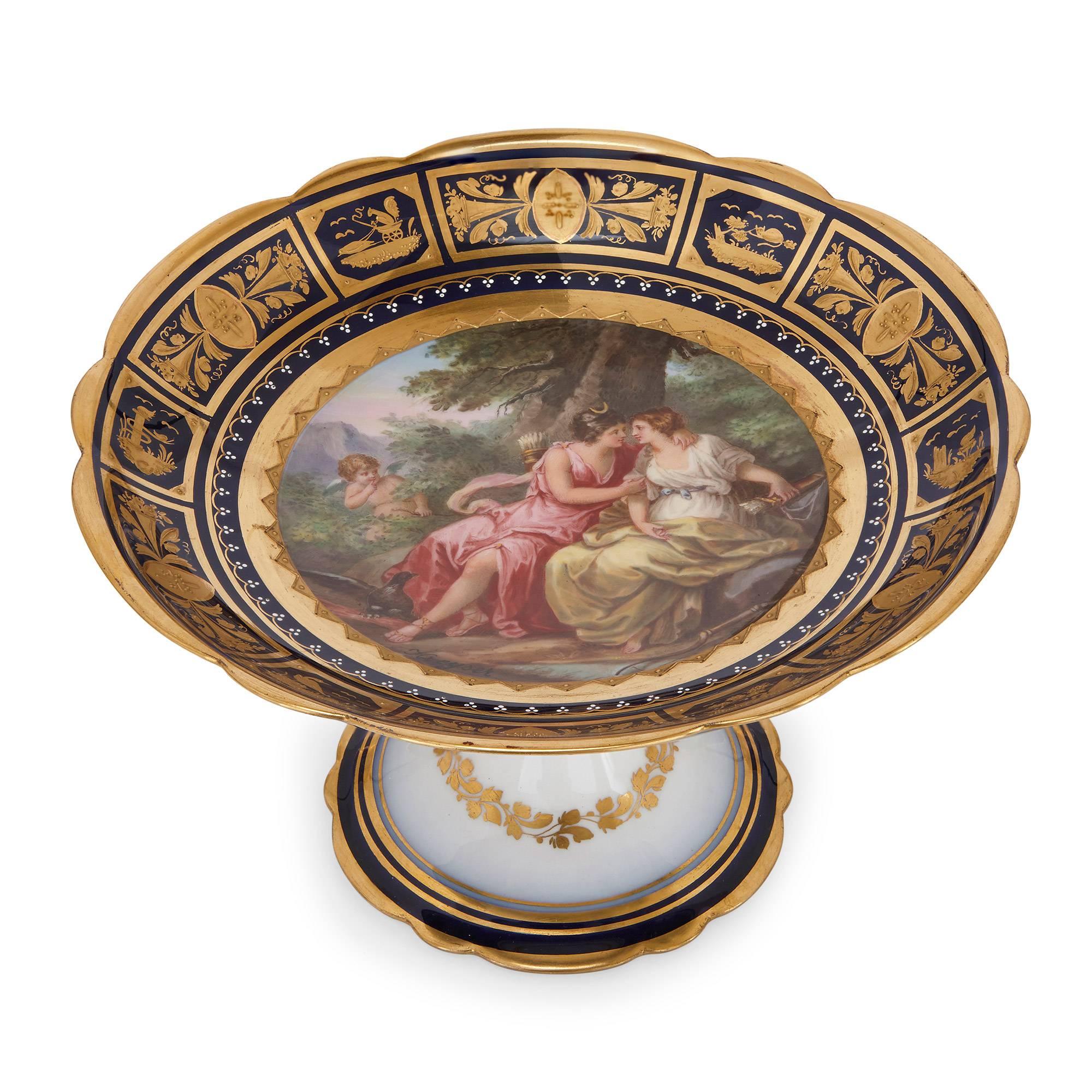 Romano classico Servizio da dessert in porcellana Royal Vienna Porcelain a 18 pezzi in vendita