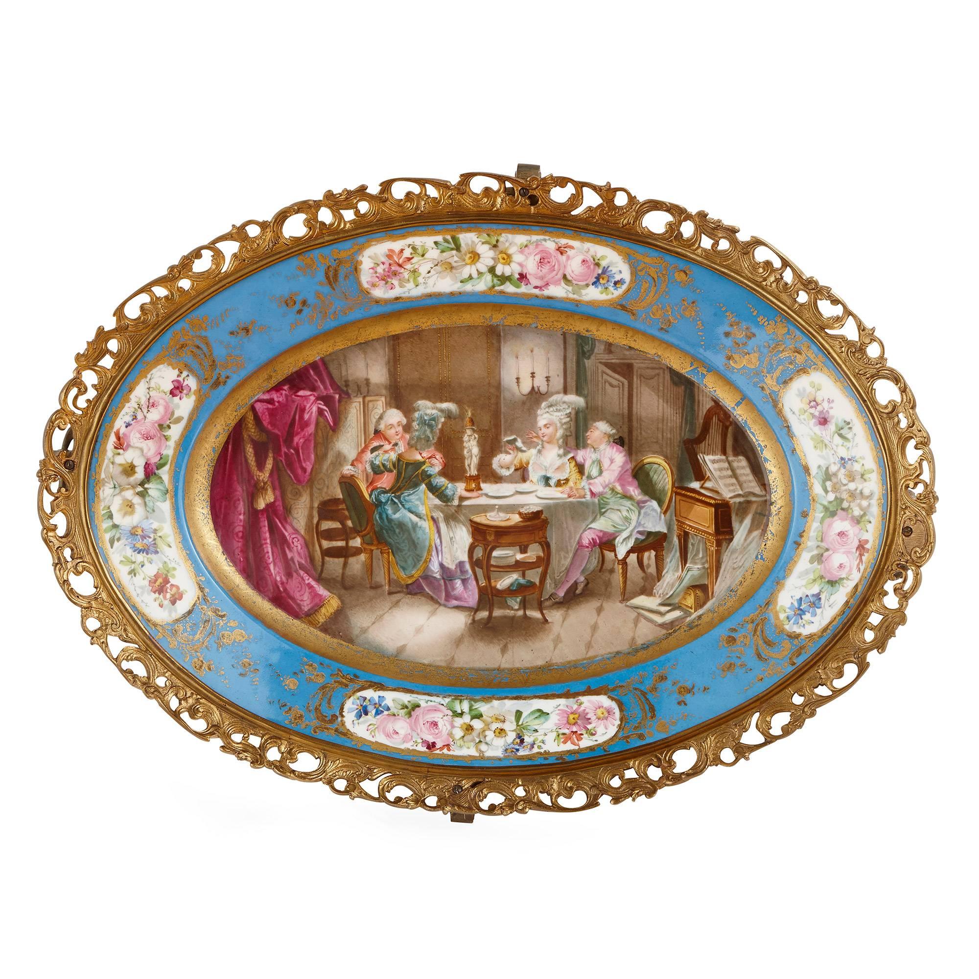 Louis XVI Ormolu and Sèvres porcelain Neoclassical antique gueridon
