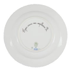 Set of Twelve Royal Copenhagen Flora Danica Porcelain Side Plates