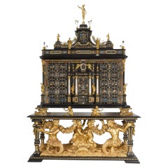 Monumental Pietre Dure Cabinet on Stand by Bernhard Ludwig