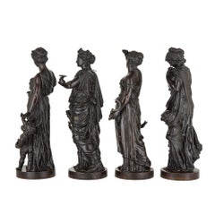Four Neoclassical Bronze Figures of the Seasons by Étienne A. Stella