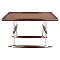 Mid-Century Danish Hardwood and Steel Coffee Table by Jens Quistgaard
