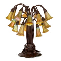Tiffany Studios Eighteen-Light "Lily" Table Lamp