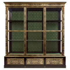 Large French Ormolu-Mounted Boulle Vitrine