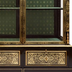 Large French Ormolu-Mounted Boulle Vitrine
