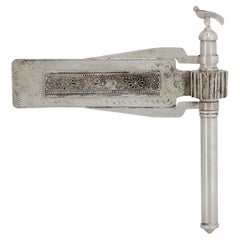Silver and Silver Filigree Purim Rattle with Bird Finial