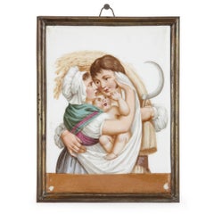 Four Meissen Porcelain Plaques Depicting the Four Seasons