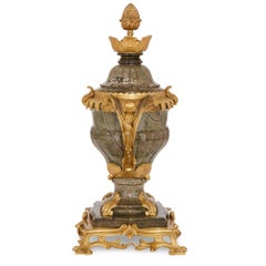 Ormolu-Mounted Rococo Style Antique Marble Urn
