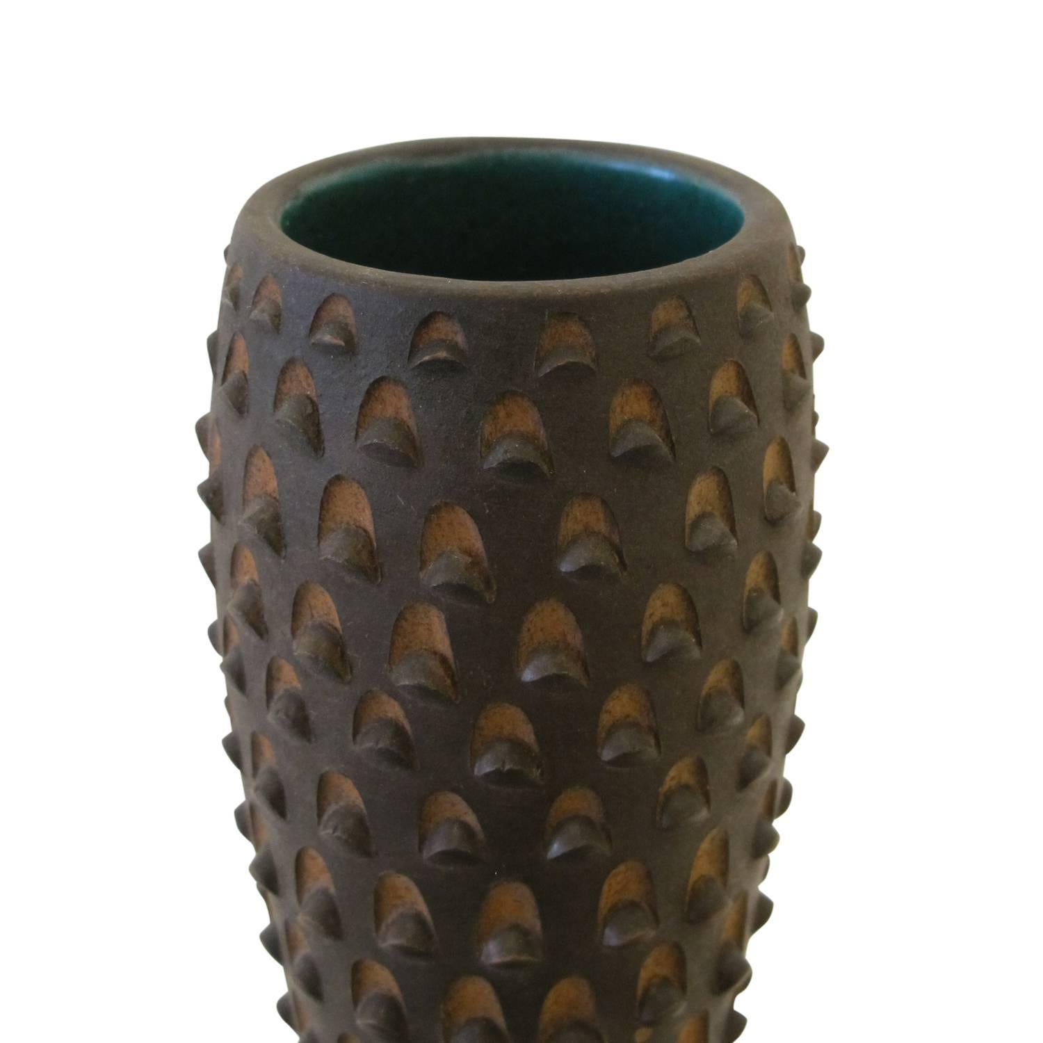 Mid-Century Modern Zaccagnini Raymor Ceramic Vase Pinecone Italian 1950's