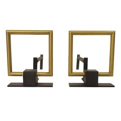 Mid-Century Modern Andirons
