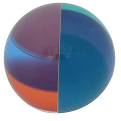 Vasa Mihich Acrylic Sphere Signed, USA 1990's