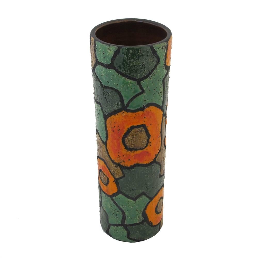 Mid-Century Modern Raymor Ceramic Vase, Italy, Signed 1960s