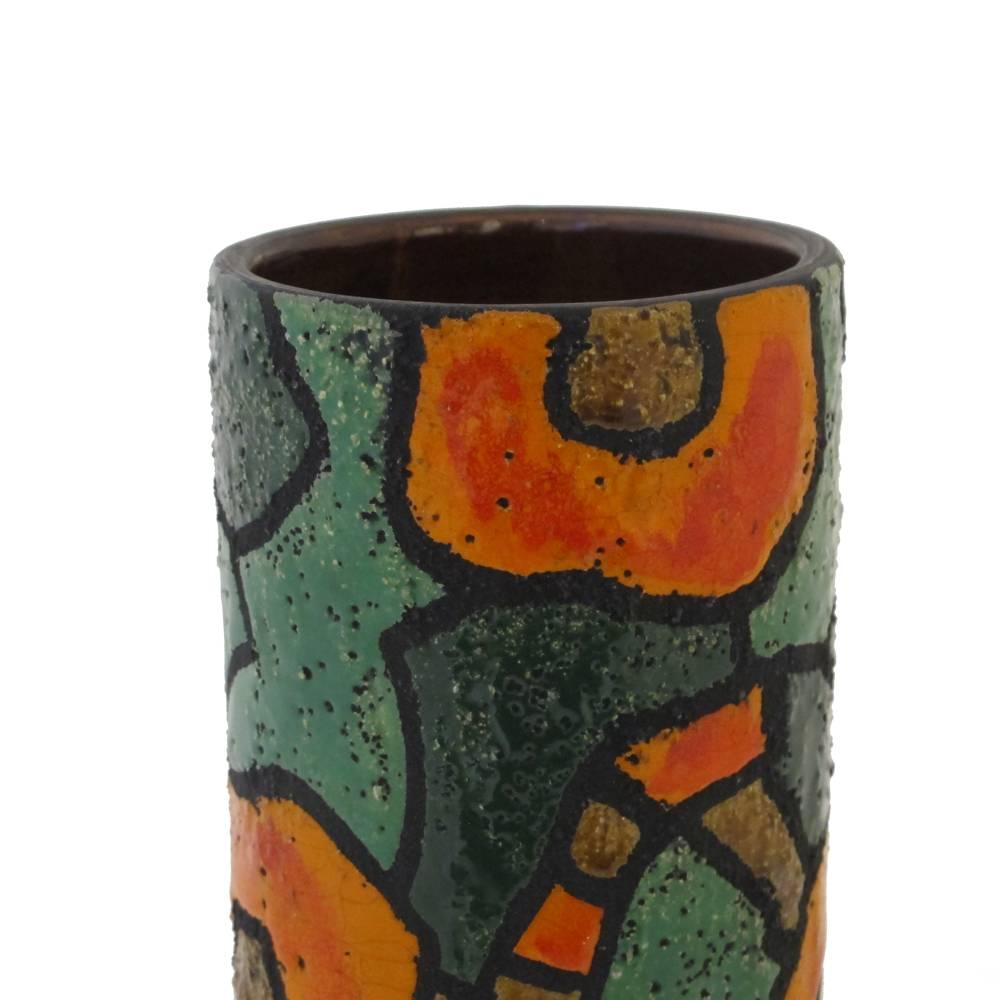Glazed Raymor Ceramic Vase, Italy, Signed 1960s