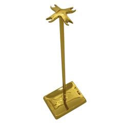 Virginia Metalcrafters Modernist Brass Fireplace Tools Signed USA, 1970s