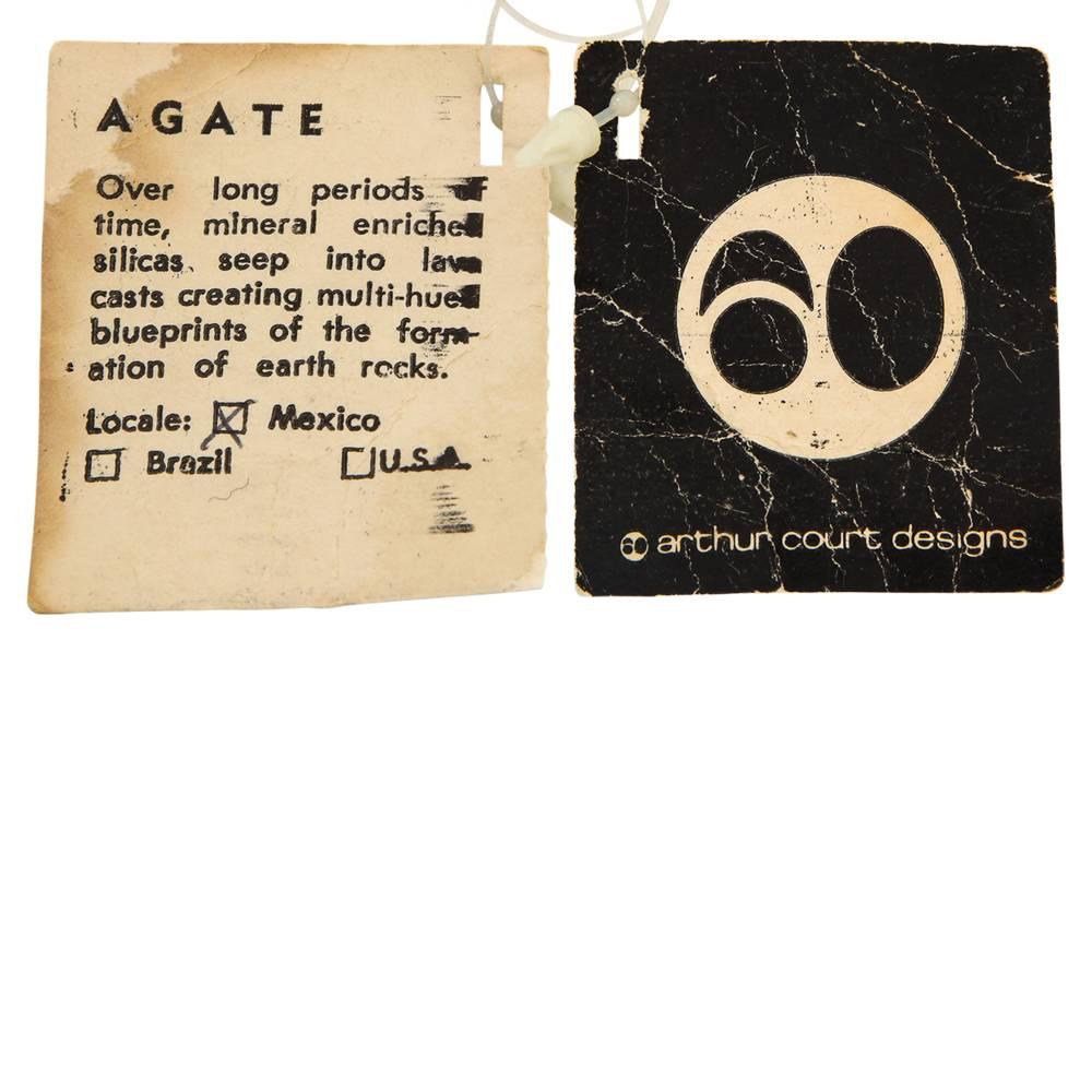 Geode di Arthur Court, agata e ottone, firmato in vendita 3