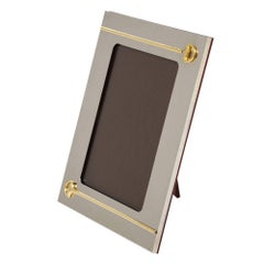 Gucci Horsebit Picture Frame Silver Plate Brass, Signed Italy, 1970s