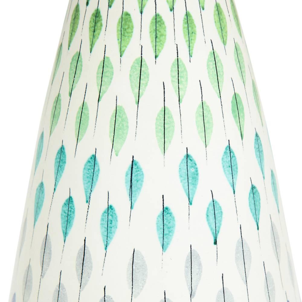 Ceramic Bitossi Table Lamps, Piume Multi-Color, Signed