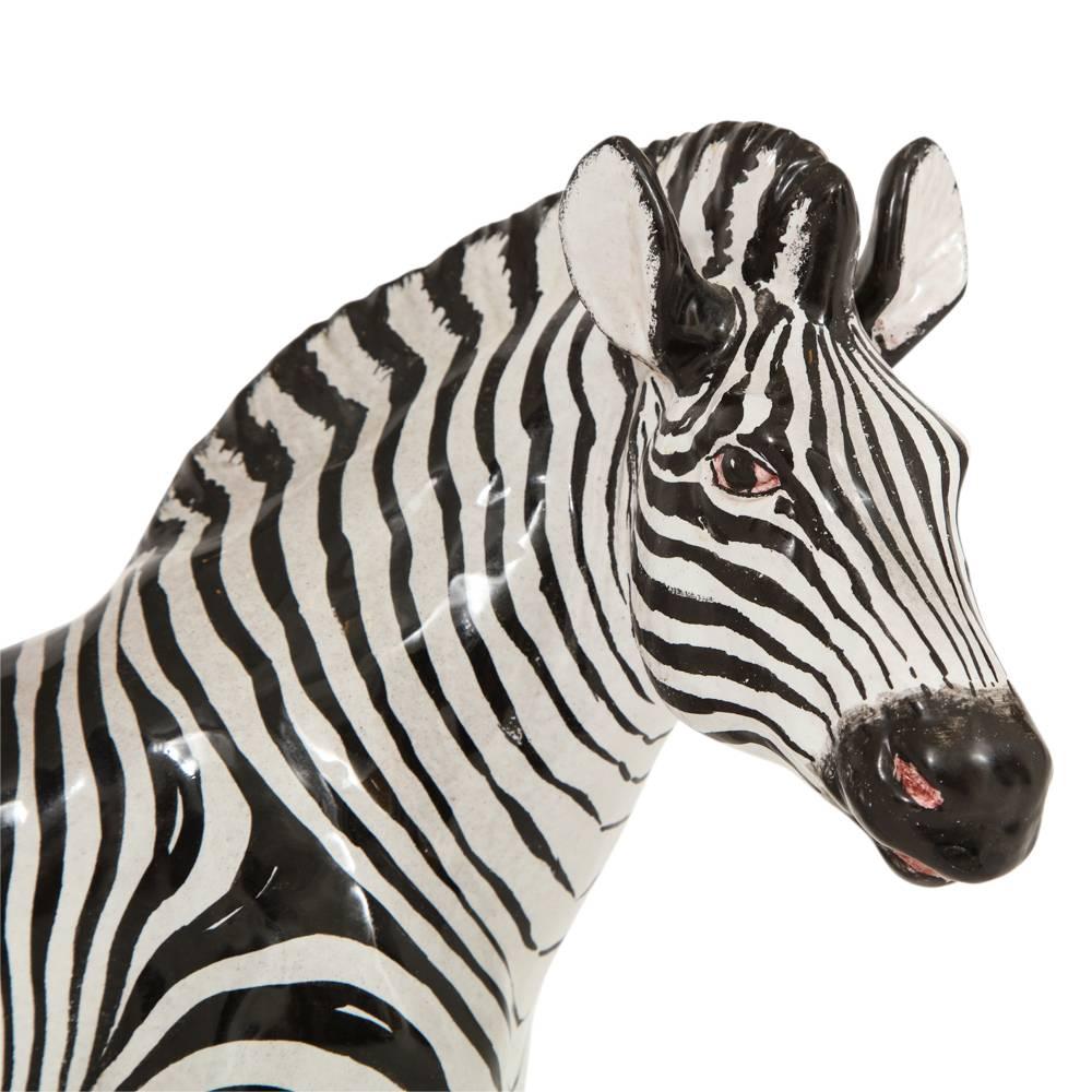 zebra sculptures