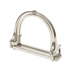 Horsebit-Bilderrahmen von Gucci, Nickel, signiert