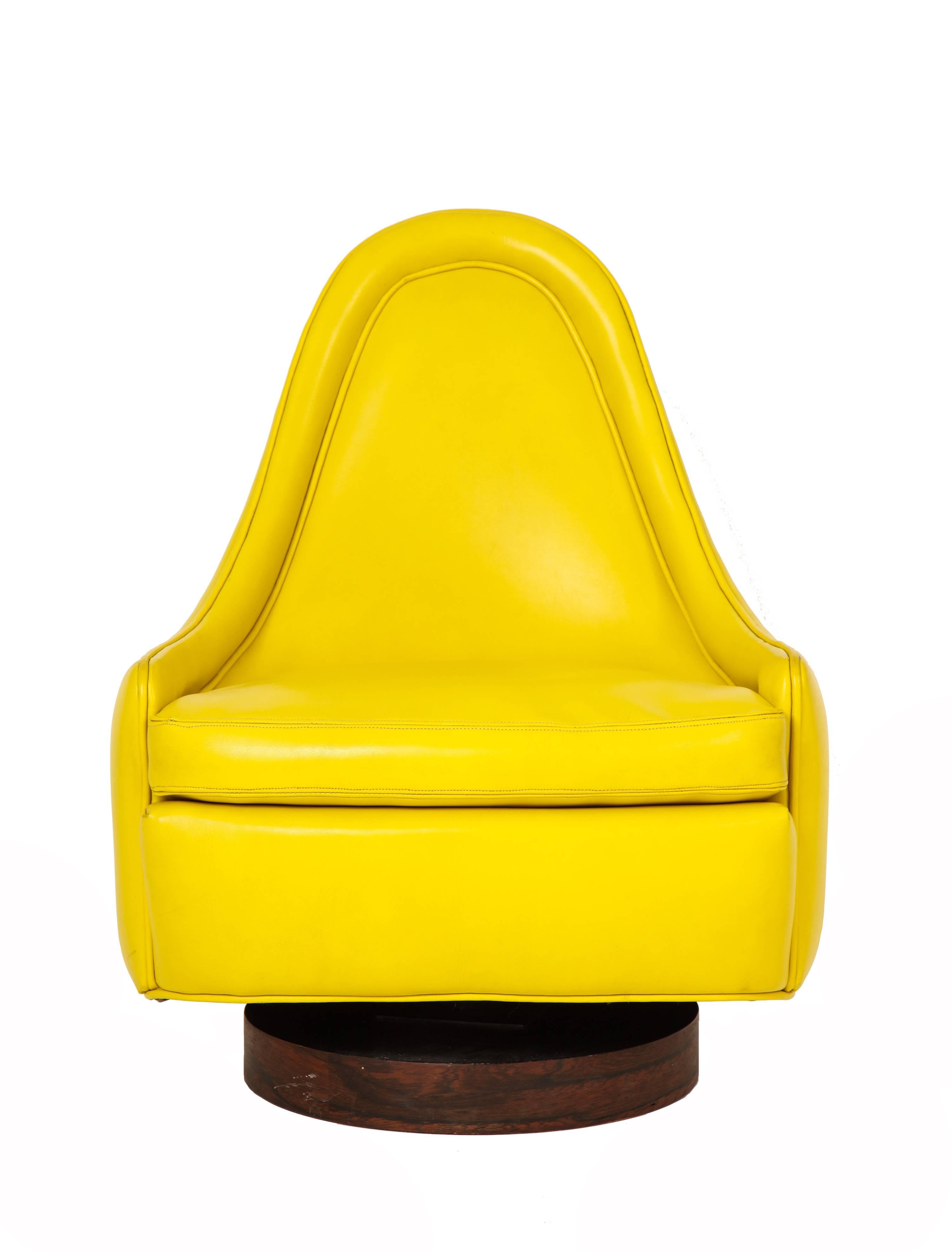 yellow modern chair