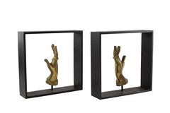 Pair of Surrealist Hand Bookends by Carl Auböck